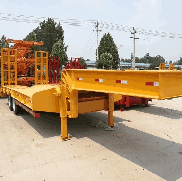 China 50 tons lowbed semitrailer