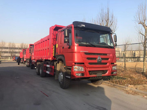 5 units Sinotruck howo dump truck export to Djibouti